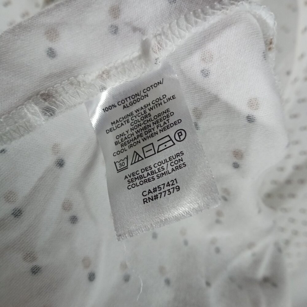 Ann Taylor Top Womens XLarge Tank Blouse Sleeveless Polka Dot Casual Capsule - Picture 5 of 6